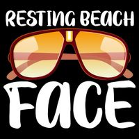 Resting Beach Face Summer Shades Crop Top