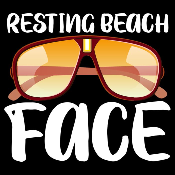 Resting Beach Face Summer Shades Crop Top