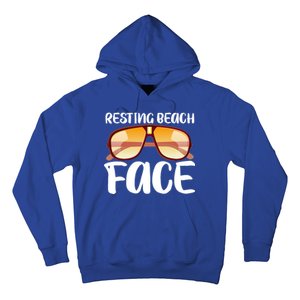 Resting Beach Face Summer Shades Hoodie