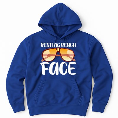Resting Beach Face Summer Shades Hoodie