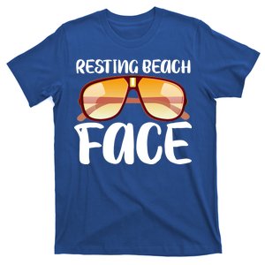 Resting Beach Face Summer Shades T-Shirt