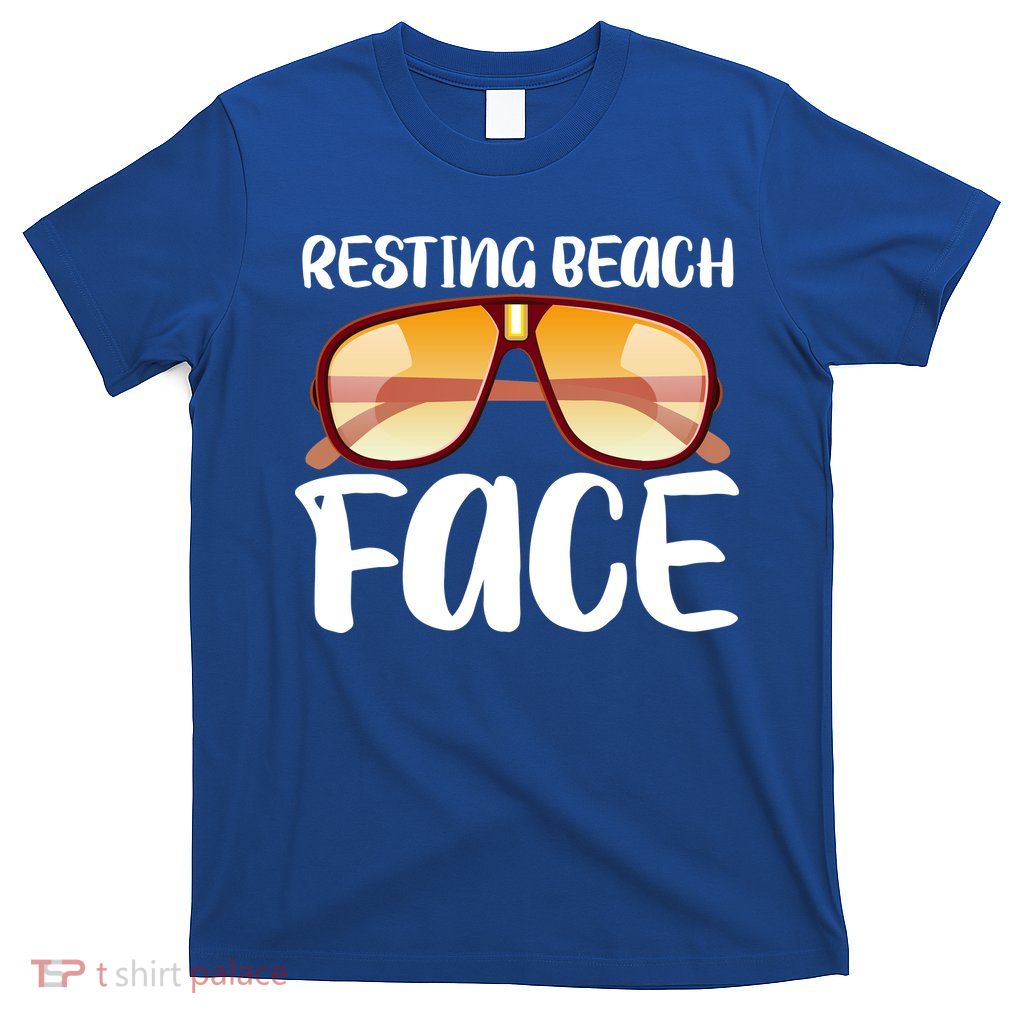 Resting Beach Face Summer Shades T-Shirt