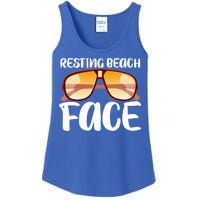 Resting Beach Face Summer Shades Ladies Essential Tank