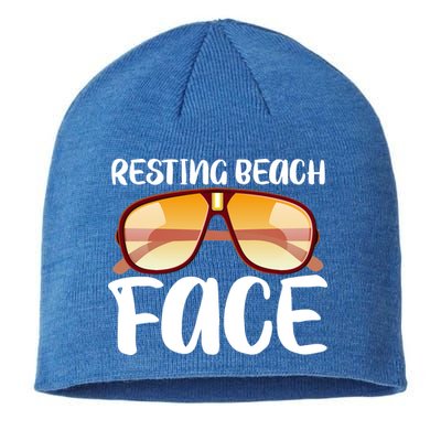 Resting Beach Face Summer Shades Sustainable Beanie