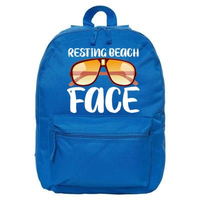 Resting Beach Face Summer Shades 16 in Basic Backpack