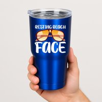Resting Beach Face Summer Shades Tumbler