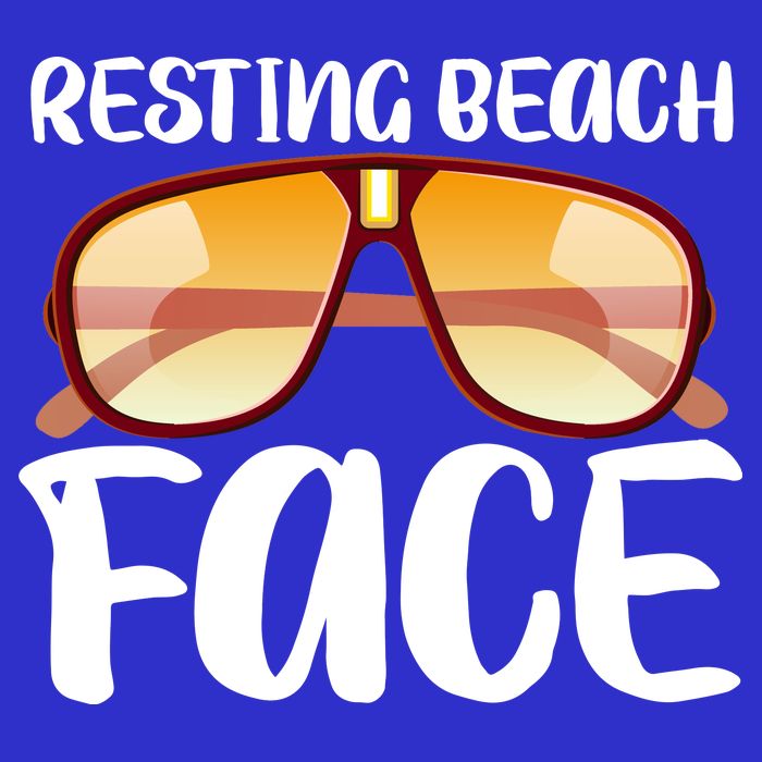 Resting Beach Face Summer Shades Tumbler