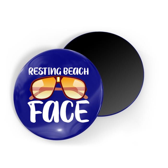 Resting Beach Face Summer Shades Magnet