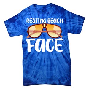 Resting Beach Face Summer Shades Tie-Dye T-Shirt