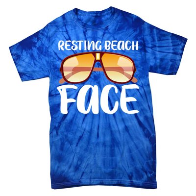 Resting Beach Face Summer Shades Tie-Dye T-Shirt