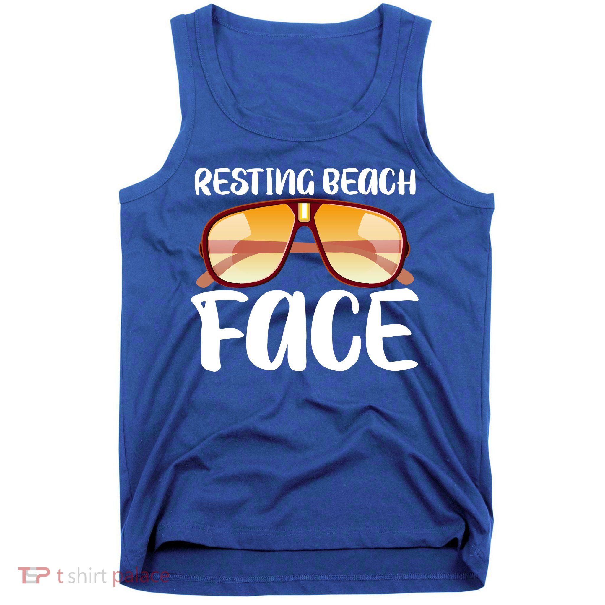 Resting Beach Face Summer Shades Tank Top