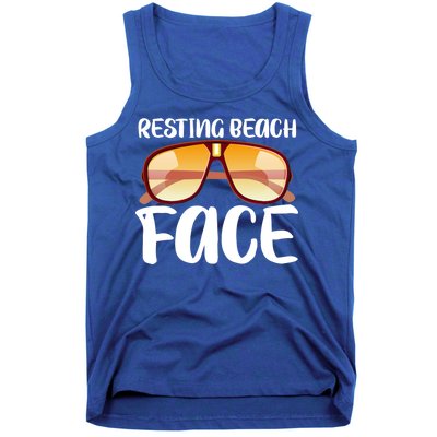 Resting Beach Face Summer Shades Tank Top