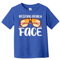 Resting Beach Face Summer Shades Toddler T-Shirt