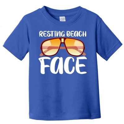 Resting Beach Face Summer Shades Toddler T-Shirt