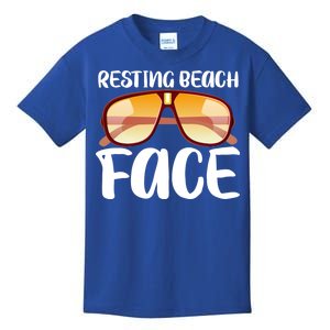 Resting Beach Face Summer Shades Kids T-Shirt