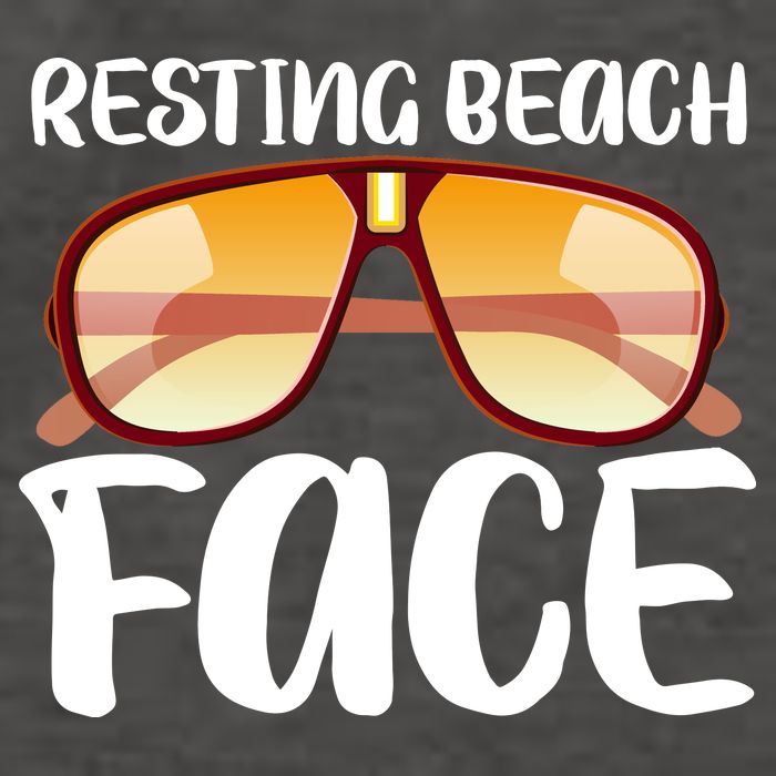 Resting Beach Face Summer Shades Vector Backpack