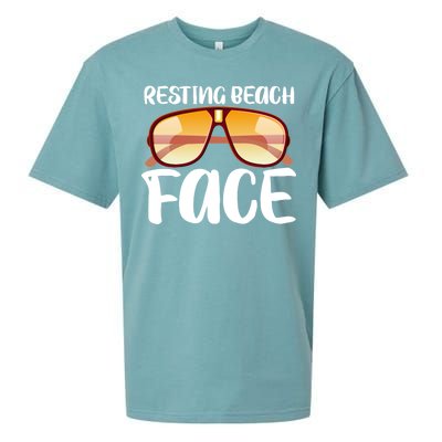 Resting Beach Face Summer Shades Sueded Cloud Jersey T-Shirt