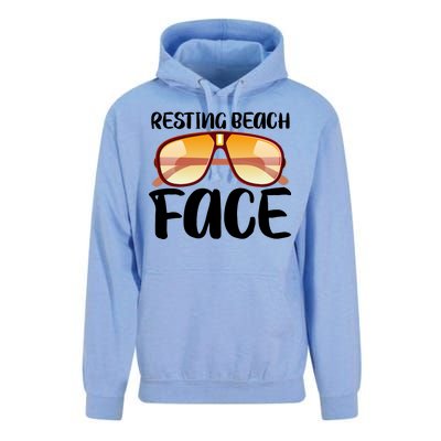 Resting Beach Face Summer Shades Unisex Surf Hoodie