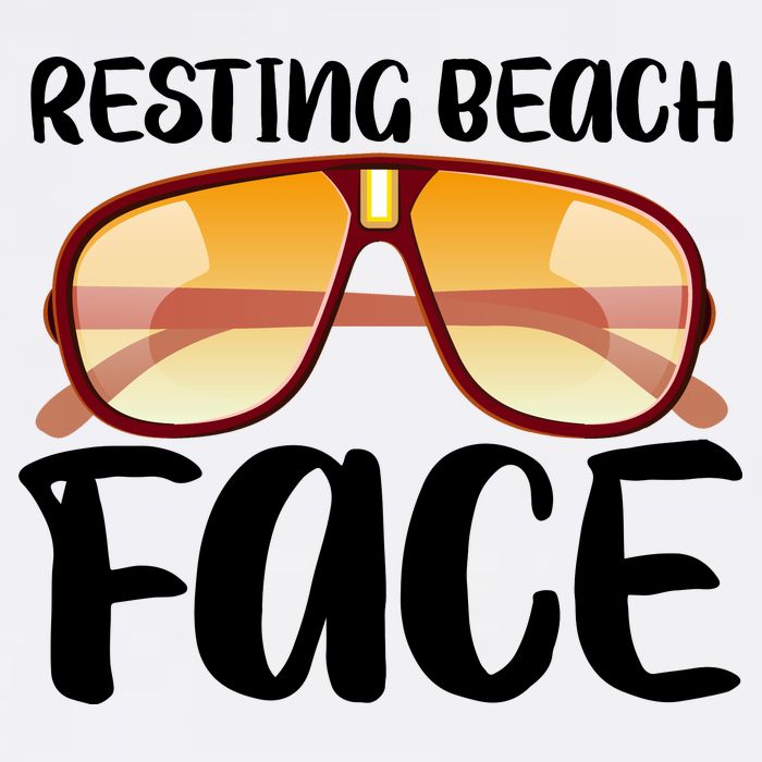 Resting Beach Face Summer Shades Garment-Dyed Sweatshirt
