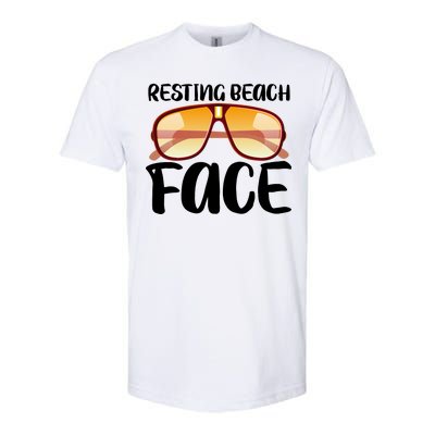 Resting Beach Face Summer Shades Softstyle CVC T-Shirt