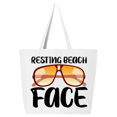 Resting Beach Face Summer Shades 25L Jumbo Tote