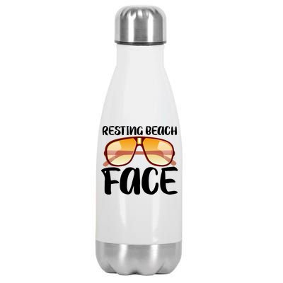 Resting Beach Face Summer Shades Stainless Steel Insulated Water Bottle