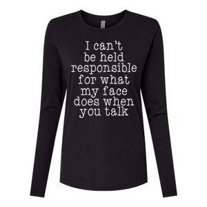 Resting B*tch Face Womens Cotton Relaxed Long Sleeve T-Shirt