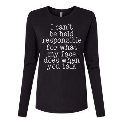 Resting B*tch Face Womens Cotton Relaxed Long Sleeve T-Shirt