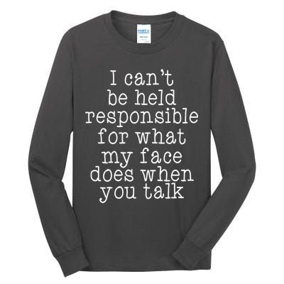 Resting B*tch Face Tall Long Sleeve T-Shirt