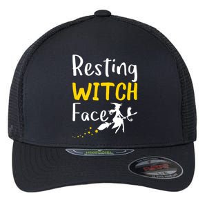 Resting Witch Face Flexfit Unipanel Trucker Cap