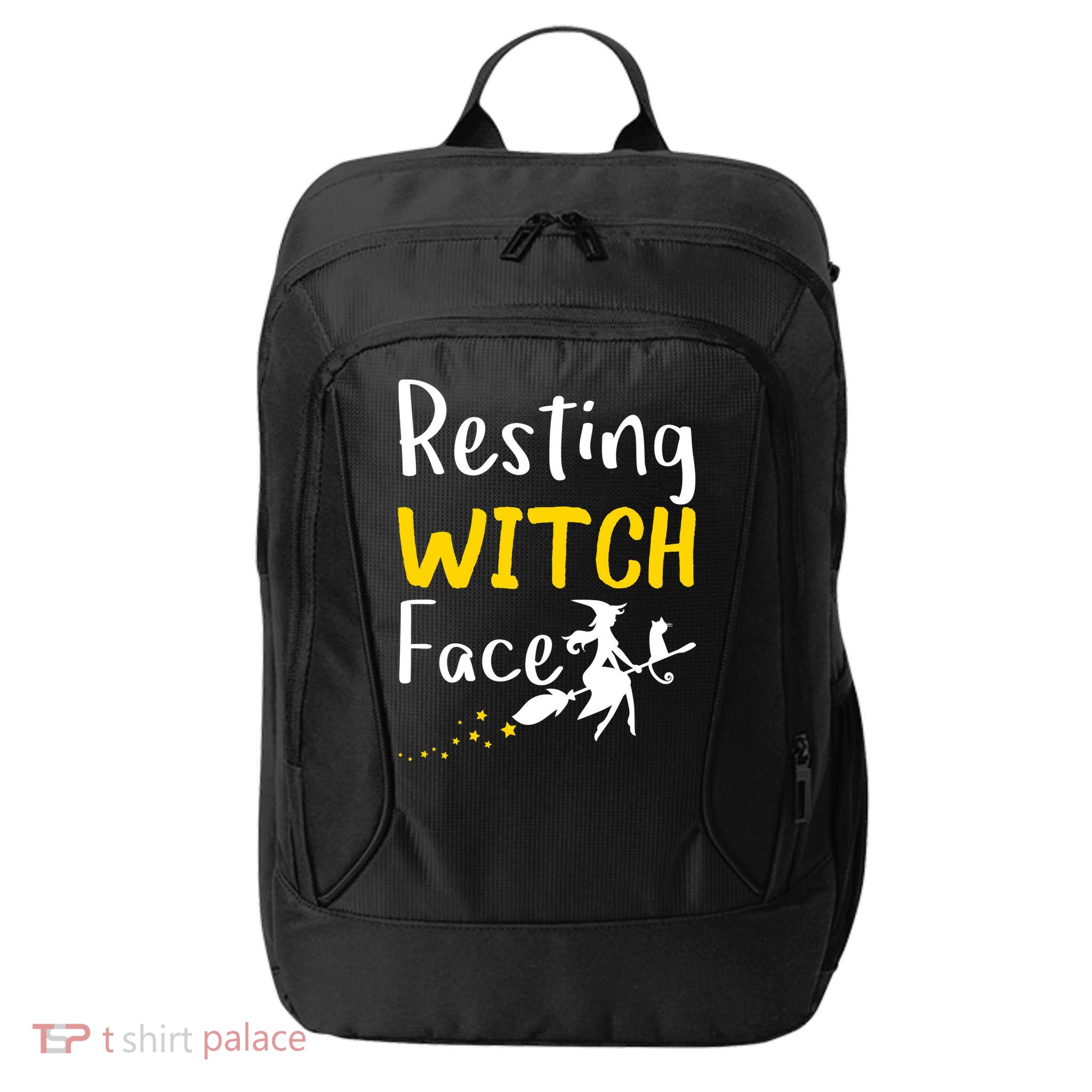 Resting Witch Face City Backpack