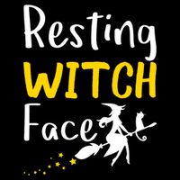 Resting Witch Face 16 in Basic Backpack