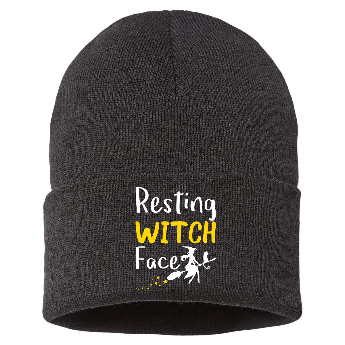 Resting Witch Face Sustainable Knit Beanie