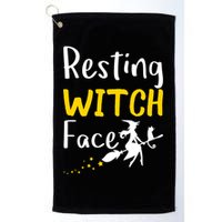 Resting Witch Face Golf Towel