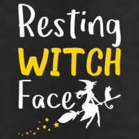 Resting Witch Face Golf Towel