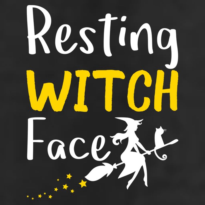 Resting Witch Face Golf Towel