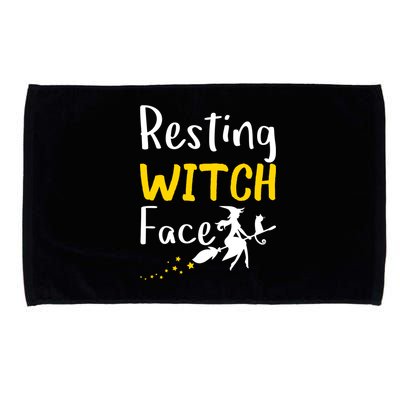 Resting Witch Face Microfiber Hand Towel