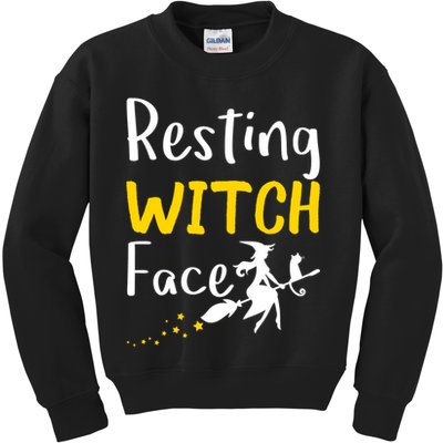 Resting Witch Face Kids Sweatshirt