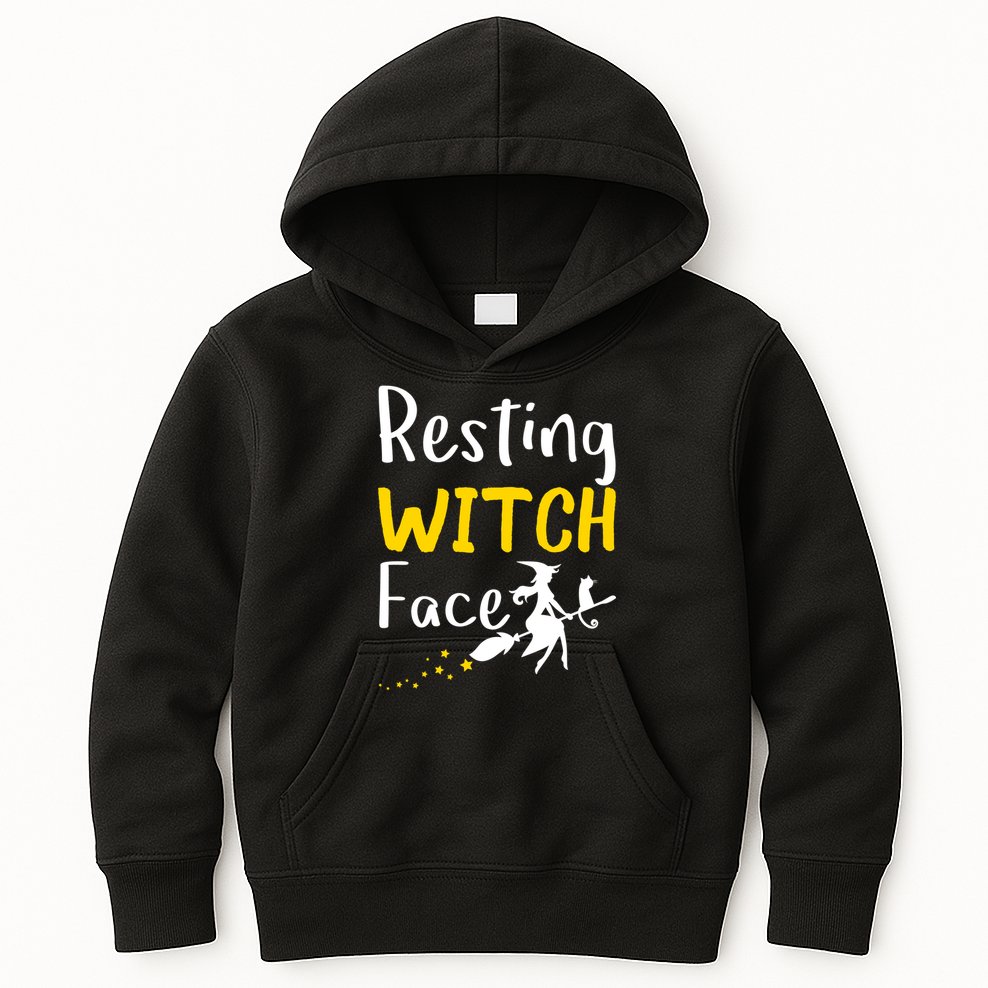 Resting Witch Face Kids Hoodie