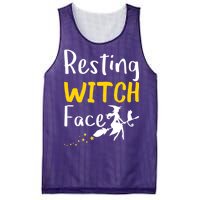 Resting Witch Face Mesh Reversible Basketball Jersey Tank