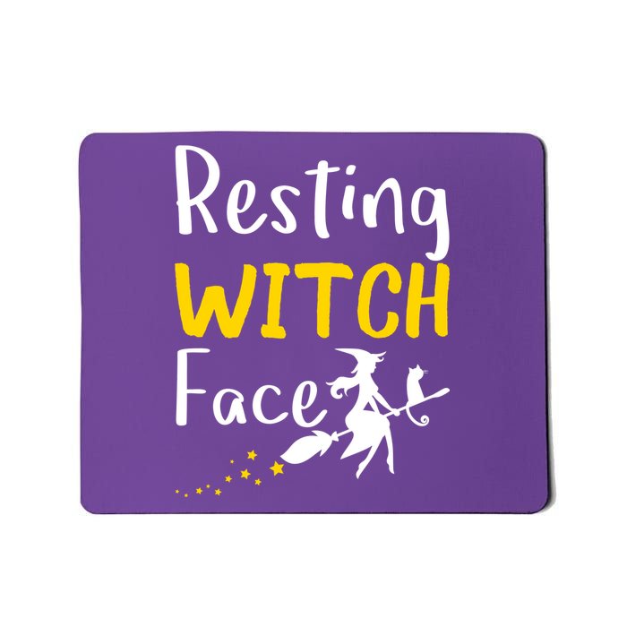 Resting Witch Face Mousepad