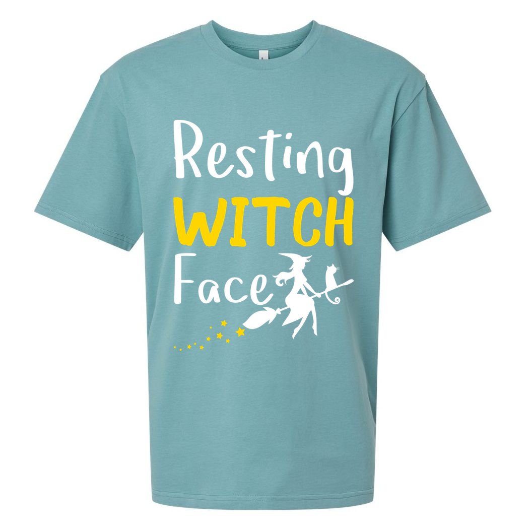 Resting Witch Face Sueded Cloud Jersey T-Shirt