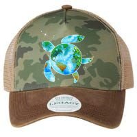 Restore Earth Sea Turtle Art Save The Planet Legacy Tie Dye Trucker Hat