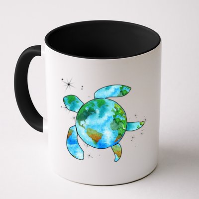 Restore Earth Sea Turtle Art Save The Planet Mug