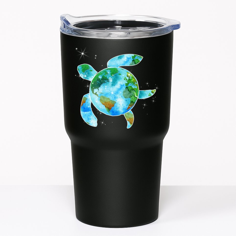 Restore Earth Sea Turtle Art Save The Planet Tumbler