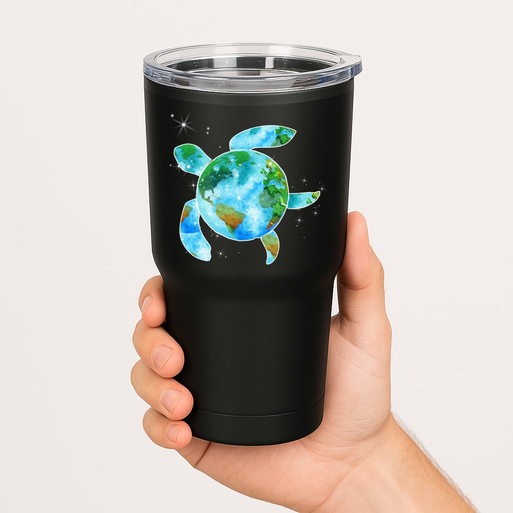 Restore Earth Sea Turtle Art Save The Planet Tumbler