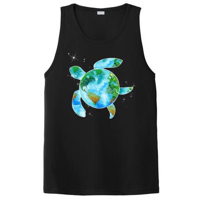 Restore Earth Sea Turtle Art Save The Planet PosiCharge Competitor Tank