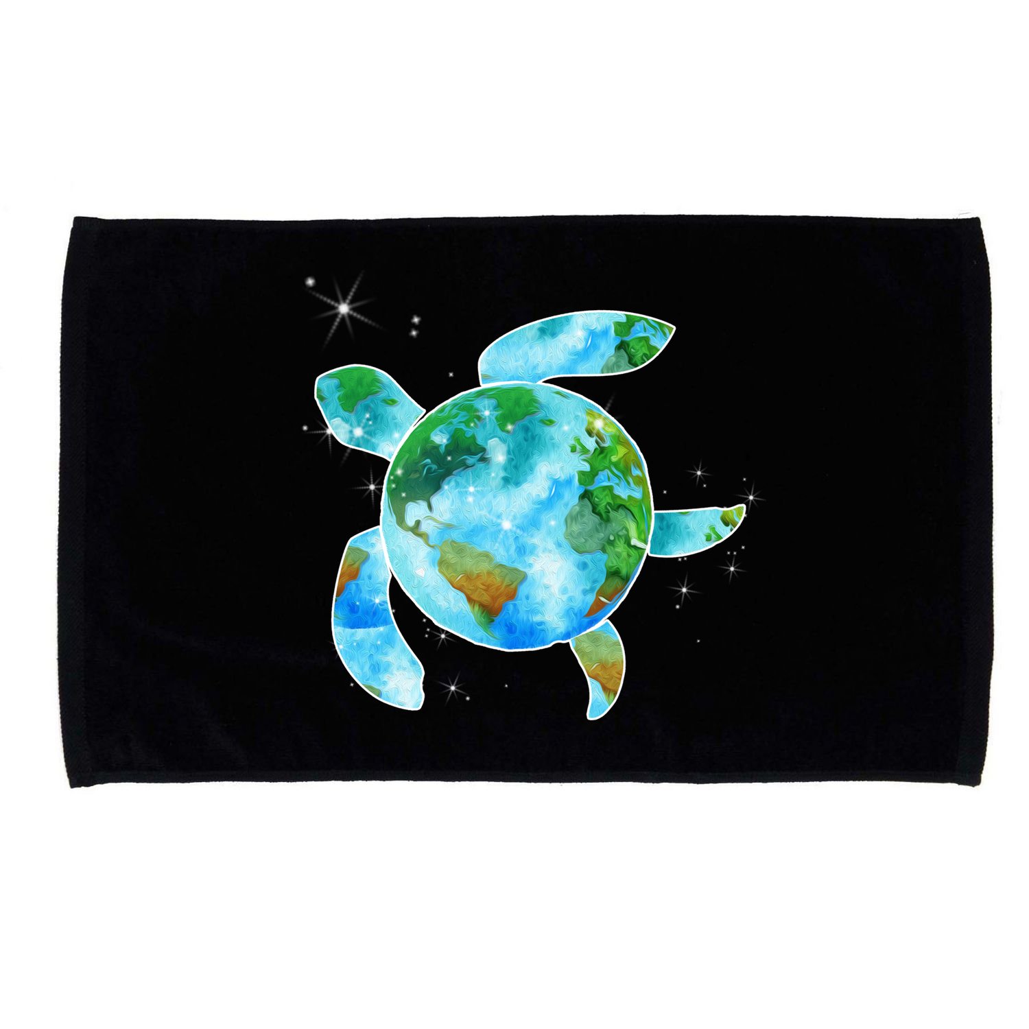 Restore Earth Sea Turtle Art Save The Planet Microfiber Hand Towel