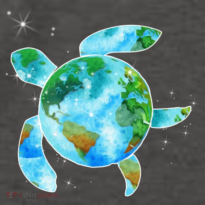 Restore Earth Sea Turtle Art Save The Planet Vector Backpack