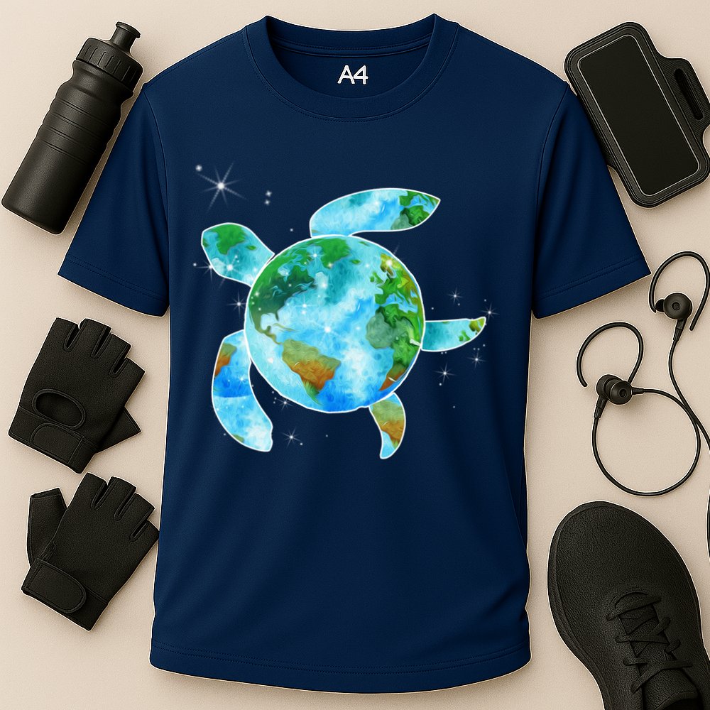 Restore Earth Sea Turtle Art Save The Planet Performance Shirt